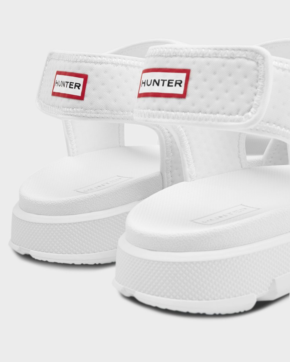 Mens Sandals - Hunter Original Outdoor Walking (60TKPZGCJ) - White